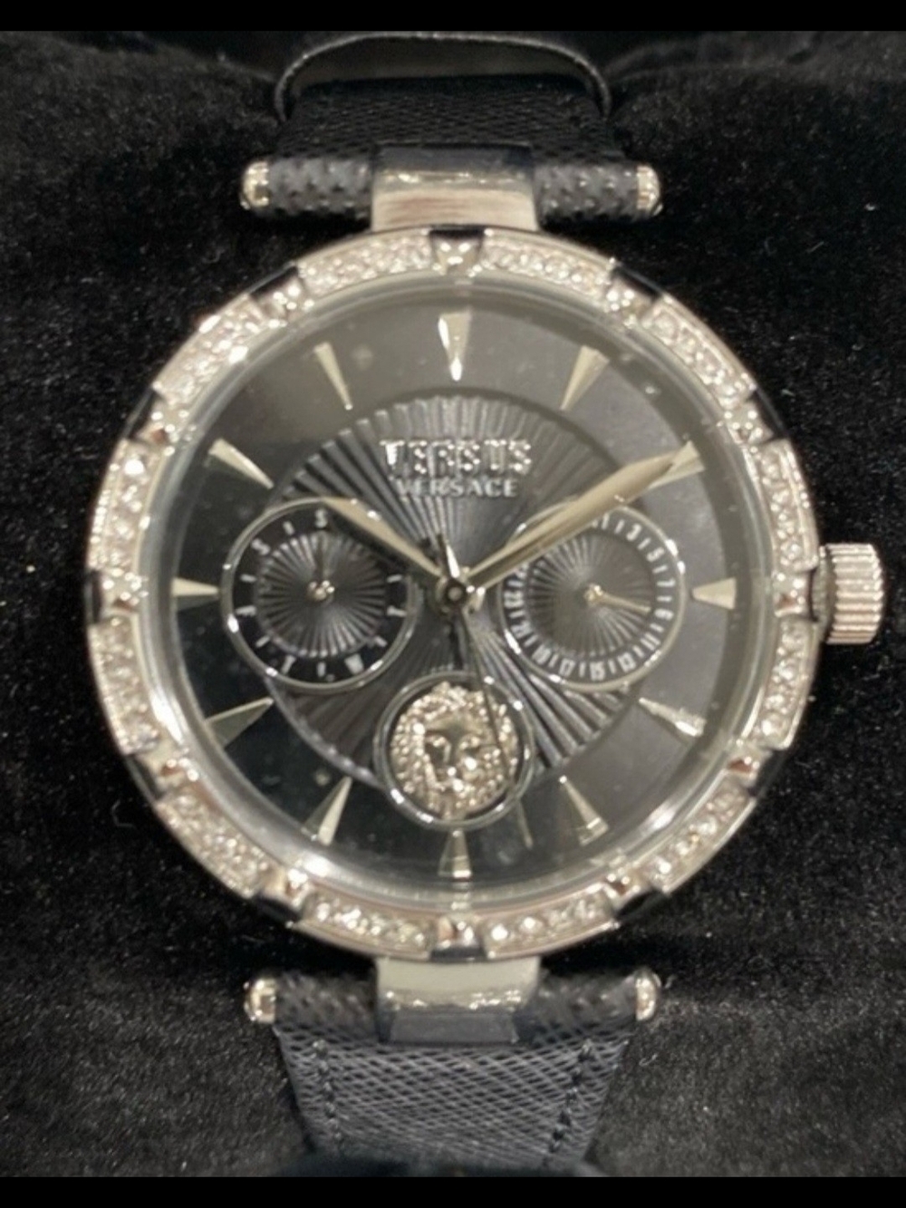 Versus Versace Sertie Crystal Multifunction Watch NWT